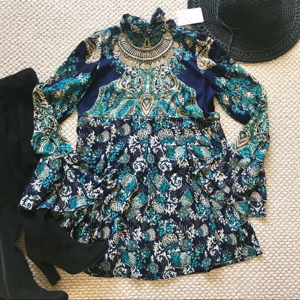 Free People Lady Luck Print Tunic